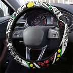 NAIDOC 50 Years of Deadly Steering Wheel Cover Aboriginal Dot Art