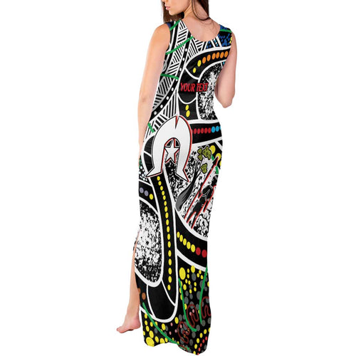 NAIDOC 50 Years of Deadly Personalised Tank Maxi Dress Aboriginal Dot Art