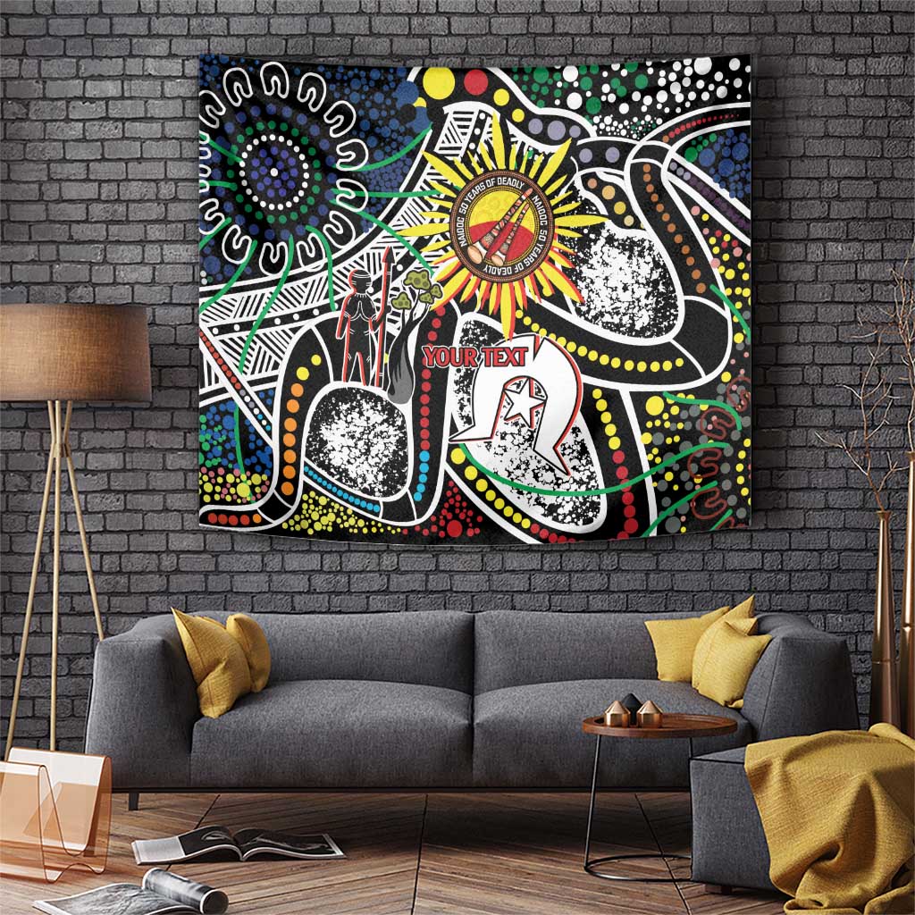 NAIDOC 50 Years of Deadly Personalised Tapestry Aboriginal Dot Art