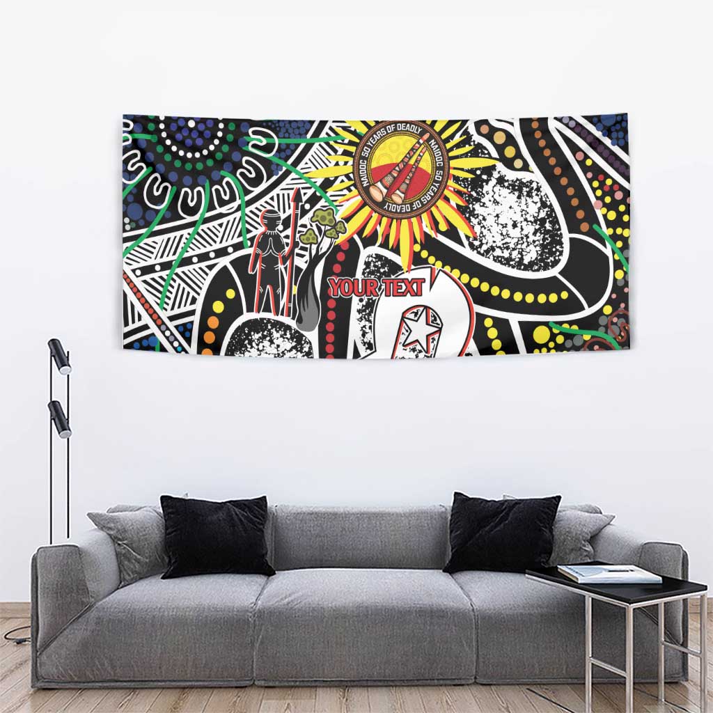 NAIDOC 50 Years of Deadly Personalised Tapestry Aboriginal Dot Art