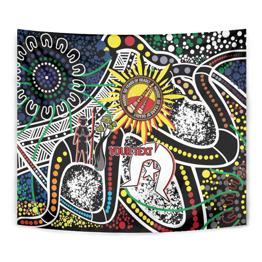 NAIDOC 50 Years of Deadly Personalised Tapestry Aboriginal Dot Art
