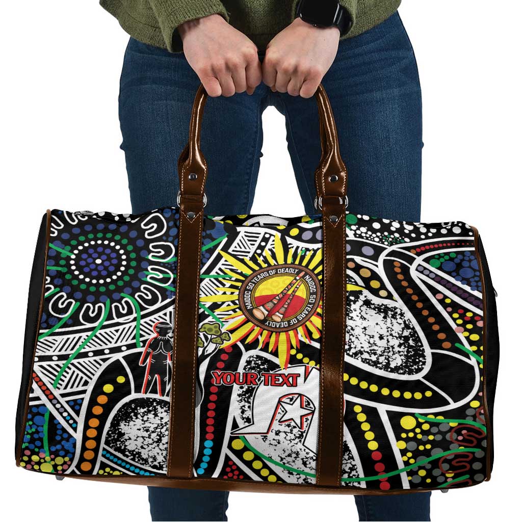 NAIDOC 50 Years of Deadly Personalised Travel Bag Aboriginal Dot Art