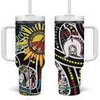 NAIDOC 50 Years of Deadly Personalised Tumbler With Handle Aboriginal Dot Art