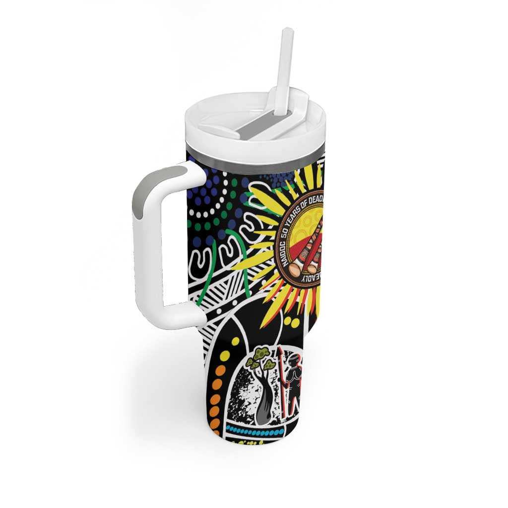 NAIDOC 50 Years of Deadly Personalised Tumbler With Handle Aboriginal Dot Art