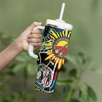 NAIDOC 50 Years of Deadly Personalised Tumbler With Handle Aboriginal Dot Art