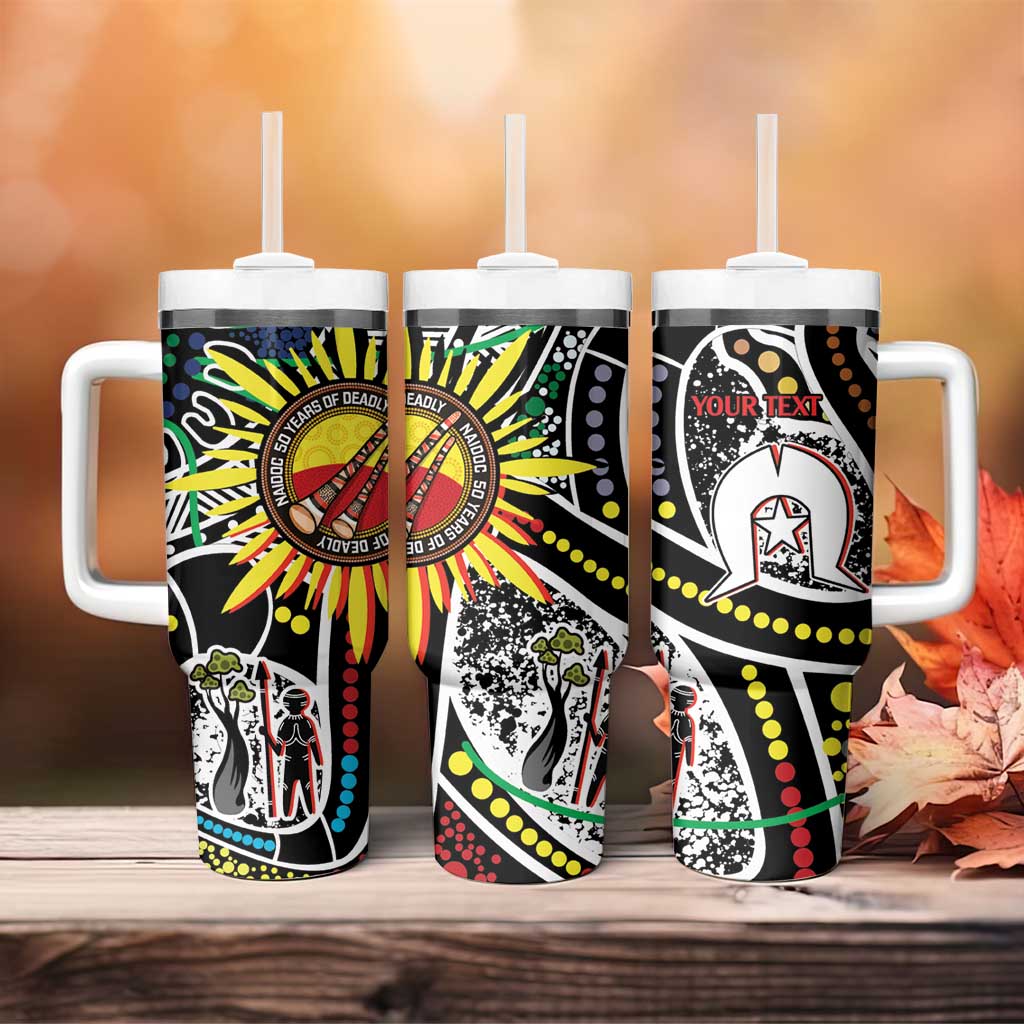 NAIDOC 50 Years of Deadly Personalised Tumbler With Handle Aboriginal Dot Art