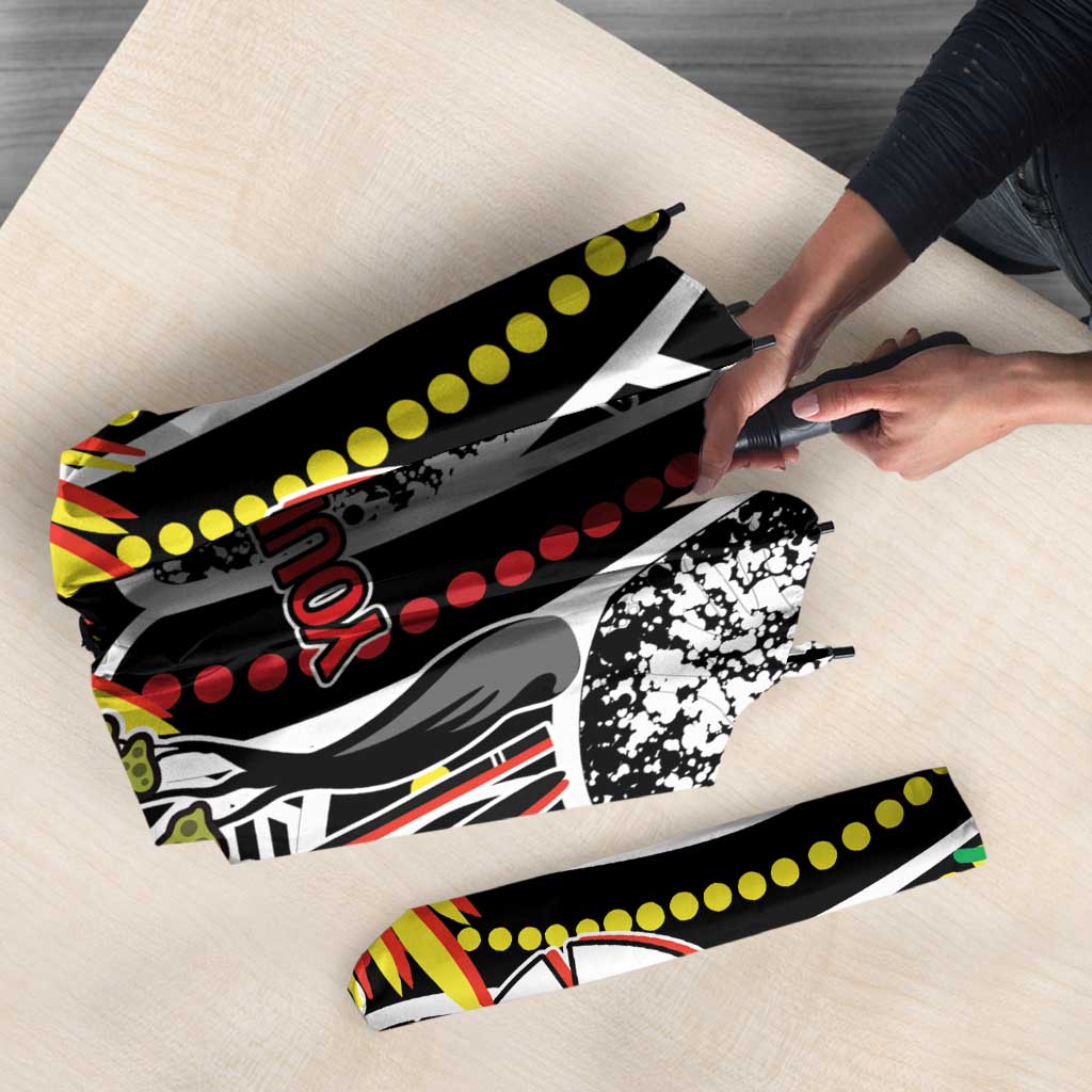 NAIDOC 50 Years of Deadly Personalised Umbrella Aboriginal Dot Art