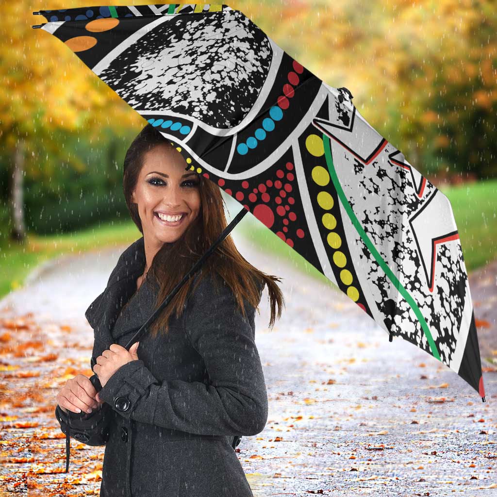 NAIDOC 50 Years of Deadly Personalised Umbrella Aboriginal Dot Art