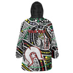 NAIDOC 50 Years of Deadly Personalised Wearable Blanket Hoodie Aboriginal Dot Art