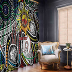 NAIDOC 50 Years of Deadly Personalised Window Curtain Aboriginal Dot Art