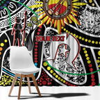 NAIDOC 50 Years of Deadly Personalised Window Curtain Aboriginal Dot Art