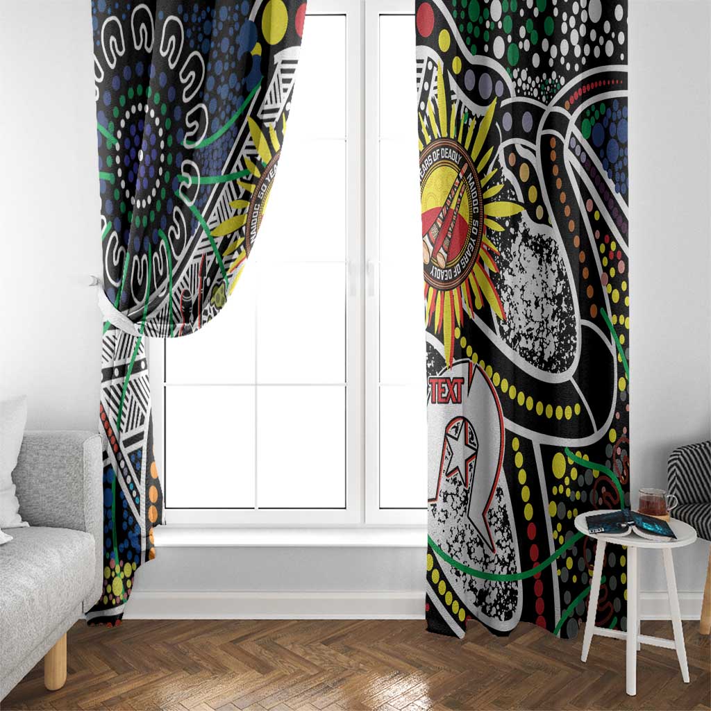 NAIDOC 50 Years of Deadly Personalised Window Curtain Aboriginal Dot Art