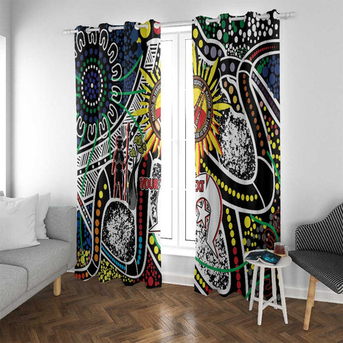 NAIDOC 50 Years of Deadly Personalised Window Curtain Aboriginal Dot Art