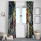 NAIDOC 50 Years of Deadly Personalised Window Curtain Aboriginal Dot Art