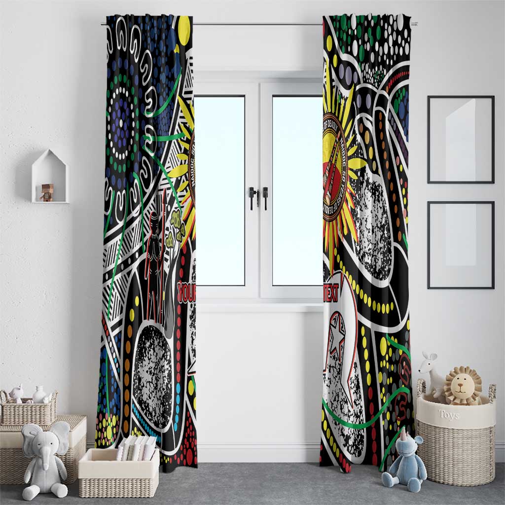 NAIDOC 50 Years of Deadly Personalised Window Curtain Aboriginal Dot Art