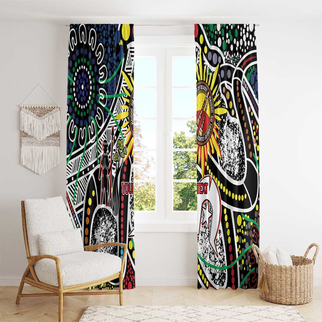 NAIDOC 50 Years of Deadly Personalised Window Curtain Aboriginal Dot Art