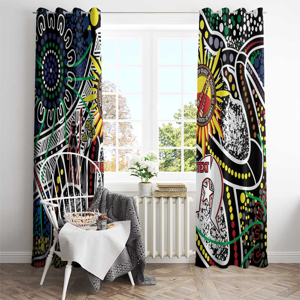 NAIDOC 50 Years of Deadly Personalised Window Curtain Aboriginal Dot Art