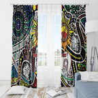 NAIDOC 50 Years of Deadly Personalised Window Curtain Aboriginal Dot Art
