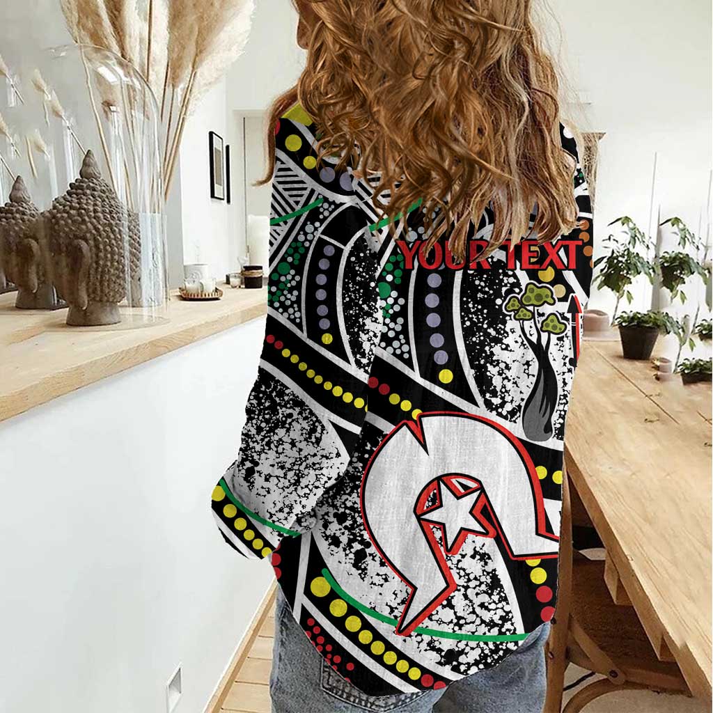 NAIDOC 50 Years of Deadly Personalised Women Casual Shirt Aboriginal Dot Art