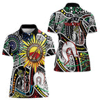 NAIDOC 50 Years of Deadly Personalised Women Polo Shirt Aboriginal Dot Art