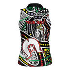 NAIDOC 50 Years of Deadly Personalised Women Sleeveless Polo Shirt Aboriginal Dot Art