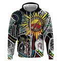 NAIDOC 50 Years of Deadly Personalised Zip Hoodie Aboriginal Dot Art