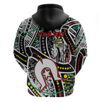 NAIDOC 50 Years of Deadly Personalised Zip Hoodie Aboriginal Dot Art