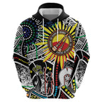 NAIDOC 50 Years of Deadly Personalised Zip Hoodie Aboriginal Dot Art