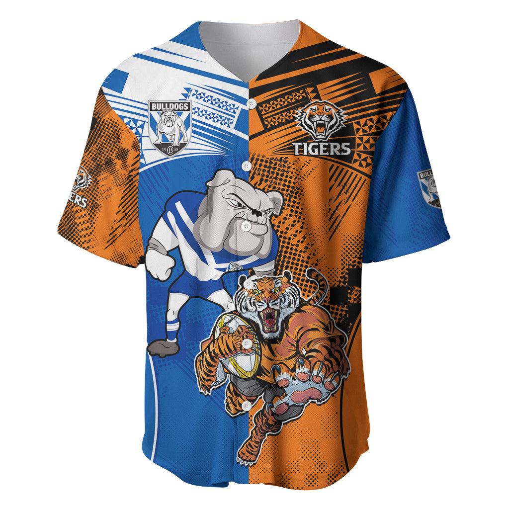 Custom Bulldogs and Tigers Baseball Jersey Rugby Mascot With Sporty Style