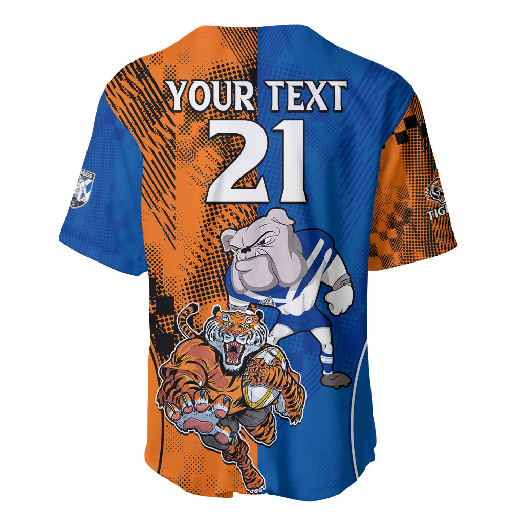 Custom Bulldogs and Tigers Baseball Jersey Rugby Mascot With Sporty Style