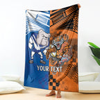 Custom Bulldogs and Tigers Blanket Rugby Mascot With Sporty Style