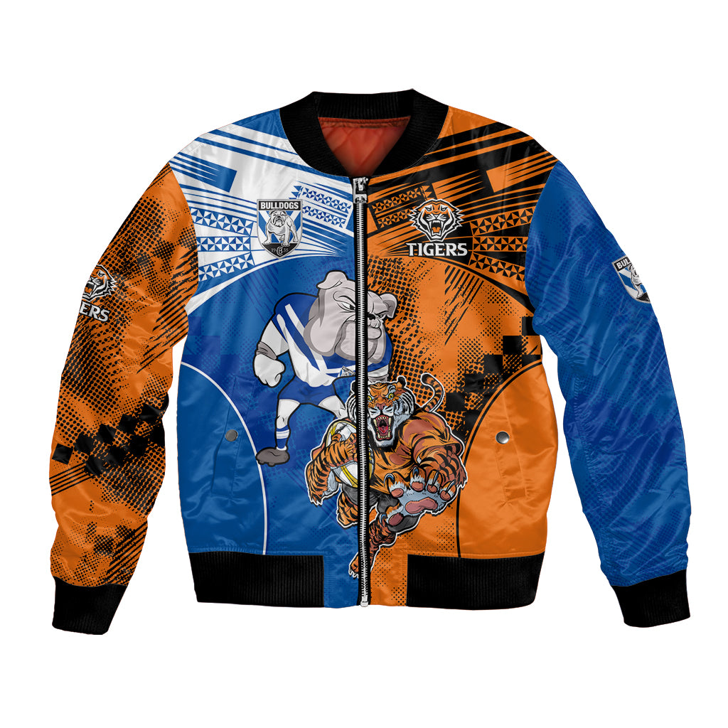 Custom Bulldogs and Tigers Bomber Jacket Rugby Mascot With Sporty Style