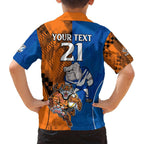 Custom Bulldogs and Tigers Family Matching Tank Maxi Dress and Hawaiian Shirt Rugby Mascot With Sporty Style