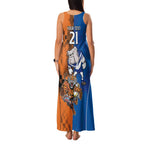 Custom Bulldogs and Tigers Family Matching Tank Maxi Dress and Hawaiian Shirt Rugby Mascot With Sporty Style