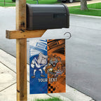 Custom Bulldogs and Tigers Garden Flag Rugby Mascot With Sporty Style