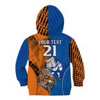 Custom Bulldogs and Tigers Kid Hoodie Rugby Mascot With Sporty Style