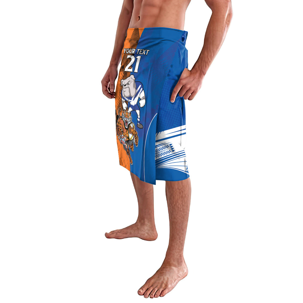 Custom Bulldogs and Tigers Lavalava Rugby Mascot With Sporty Style