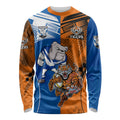 Custom Bulldogs and Tigers Long Sleeve Shirt Rugby Mascot With Sporty Style