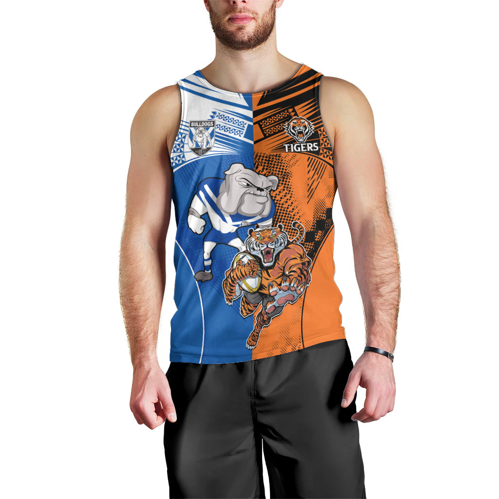 Custom Bulldogs and Tigers Men Tank Top Rugby Mascot With Sporty Style