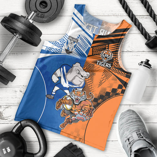 Custom Bulldogs and Tigers Men Tank Top Rugby Mascot With Sporty Style