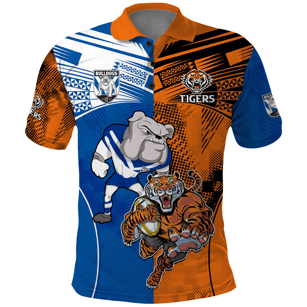Custom Bulldogs and Tigers Polo Shirt Rugby Mascot With Sporty Style