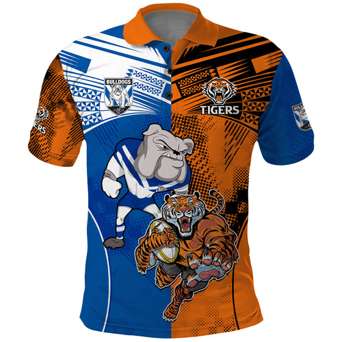 Custom Bulldogs and Tigers Polo Shirt Rugby Mascot With Sporty Style