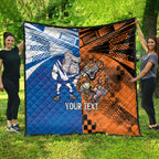 Custom Bulldogs and Tigers Quilt Rugby Mascot With Sporty Style