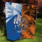 Custom Bulldogs and Tigers Quilt Rugby Mascot With Sporty Style