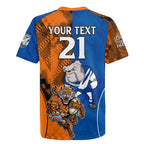Custom Bulldogs and Tigers Rugby Jersey Rugby Mascot With Sporty Style