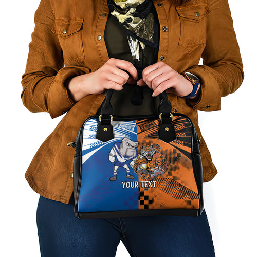 Custom Bulldogs and Tigers Shoulder Handbag Rugby Mascot With Sporty Style
