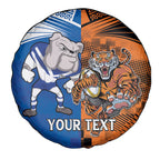 Custom Bulldogs and Tigers Spare Tire Cover Rugby Mascot With Sporty Style