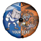 Custom Bulldogs and Tigers Spare Tire Cover Rugby Mascot With Sporty Style