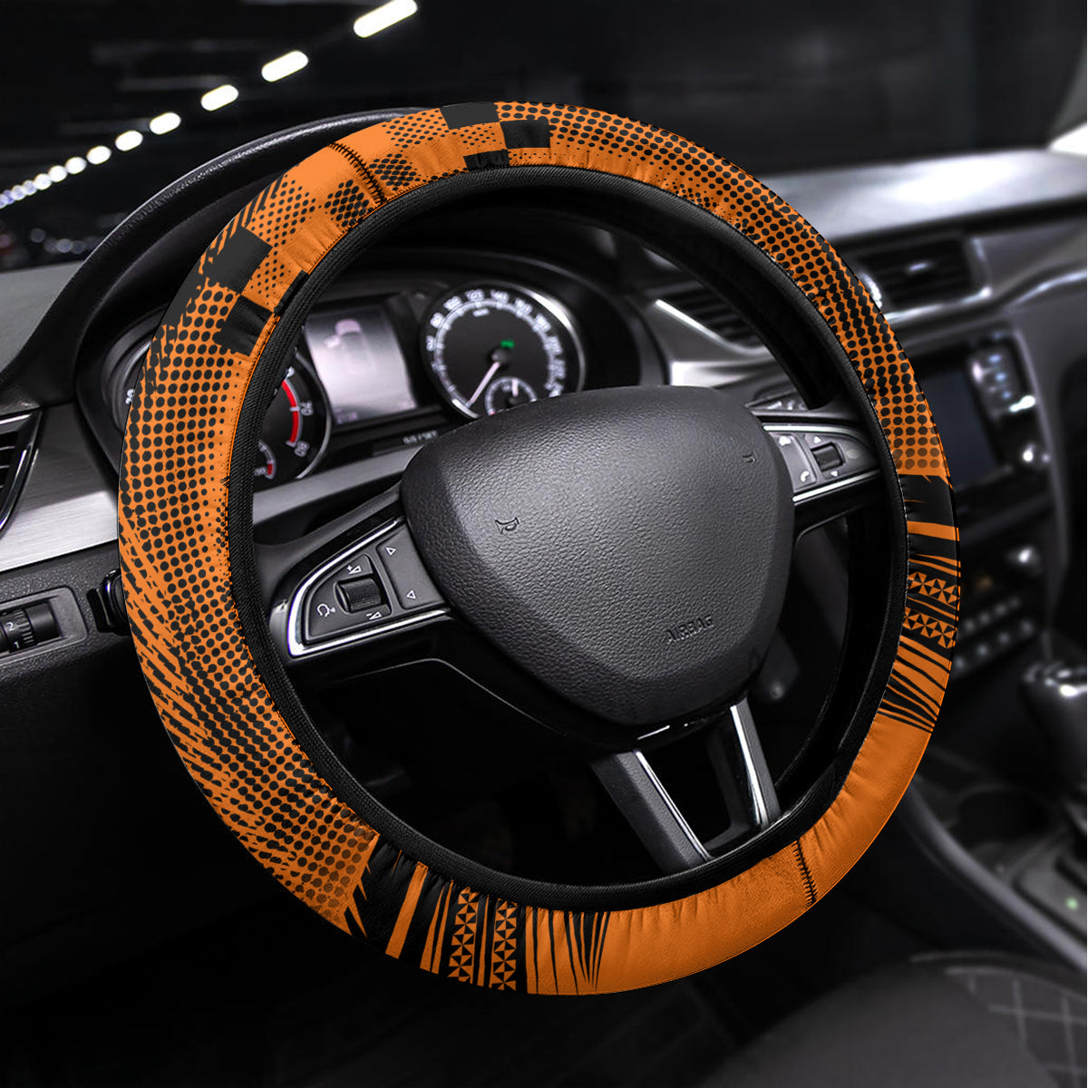 Custom Bulldogs and Tigers Steering Wheel Cover Rugby Mascot With Sporty Style