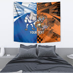 Custom Bulldogs and Tigers Tapestry Rugby Mascot With Sporty Style